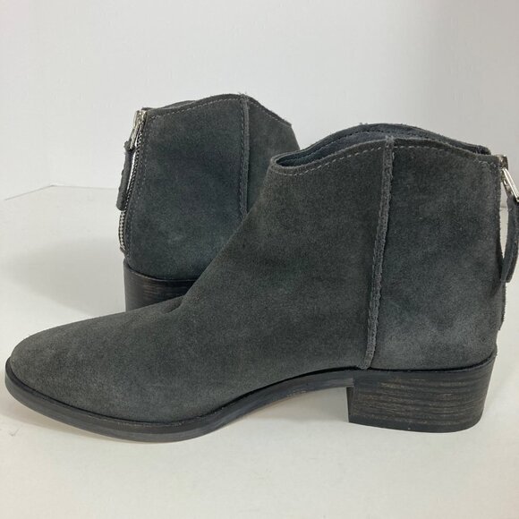Womens Dolce Vita Suede Tucker Bootie Charcoal 8.5 - Picture 2 of 8